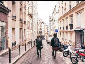 巴黎街头风景 唯美意境图片