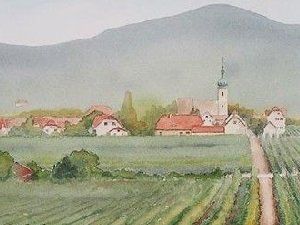 手绘意境唯美清新风景图片