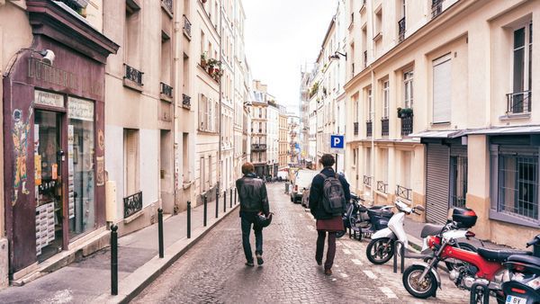 巴黎街头风景 唯美意境图片