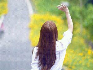 唯美女生伤感背影图片