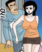 卡列漫画故事之裙子变短的妻子