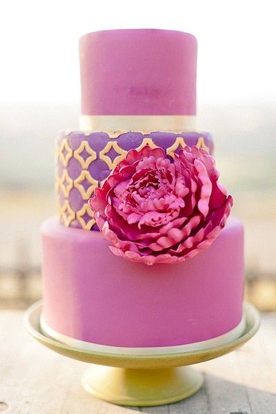 婚礼蛋糕唯美图 高贵不一定就是女神