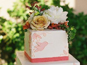 婚礼蛋糕唯美图 瞬间就爱上了