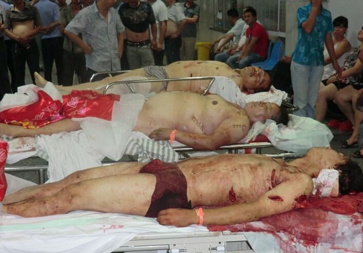 杀人现场惨不忍睹图片 少儿不宜观看